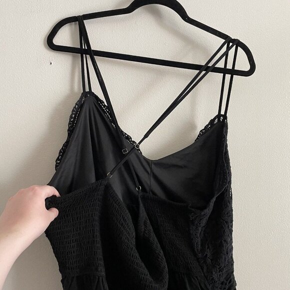 Maurices Women 3X Strappy Cross Back Vistas Solid Crochet Lace Peplum Cami NWT - Picture 12 of 12